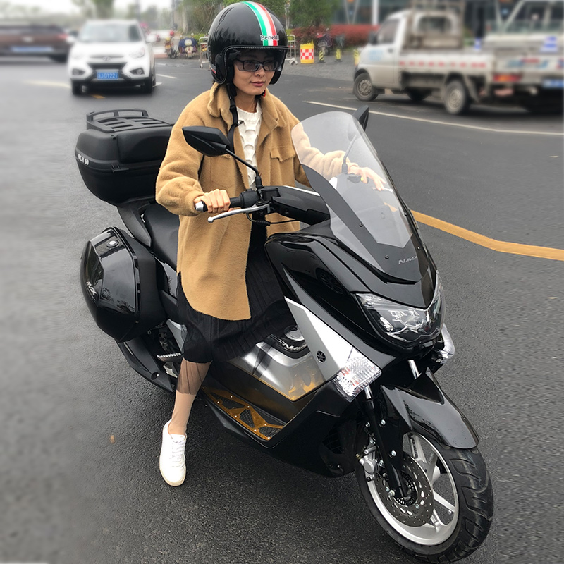 2018新款黑色猛士NMAX150大型踏板助力摩托车金浪省油旅行女装车