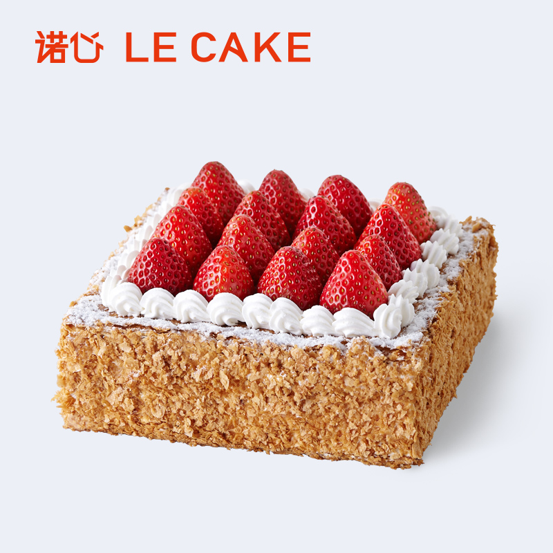 诺心蛋糕LECAKE草莓拿破仑蛋糕水果蛋糕 上海北京等同城配送