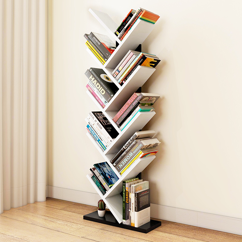 树形书架简约现代客厅简易落地书架置物架个性卧室儿童书架经济型