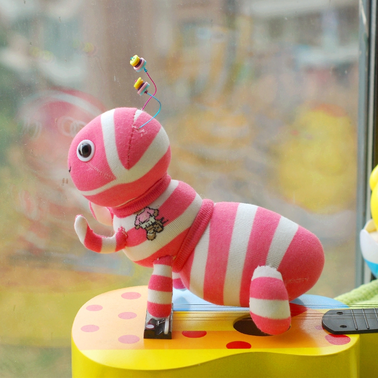 萌丫手工diy袜子娃娃材料包原创礼物布偶玩具制作玩偶成品小蚂蚁