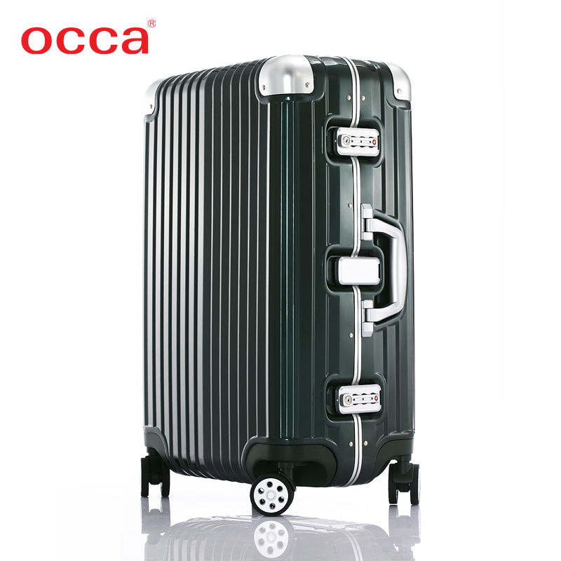 OCCA纯PC拉杆箱万向轮 女旅行箱男行李箱登机箱小清新时尚托运箱