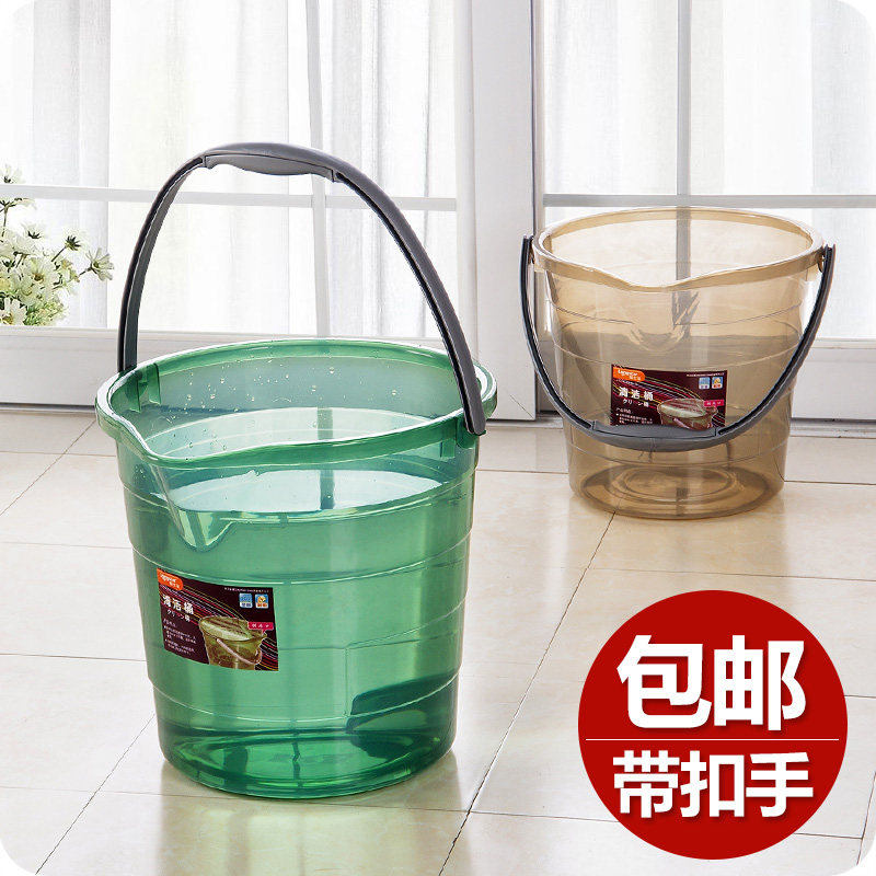 透明加厚水桶塑料桶 家用大号储水桶手提桶学生洗衣桶洗澡桶子