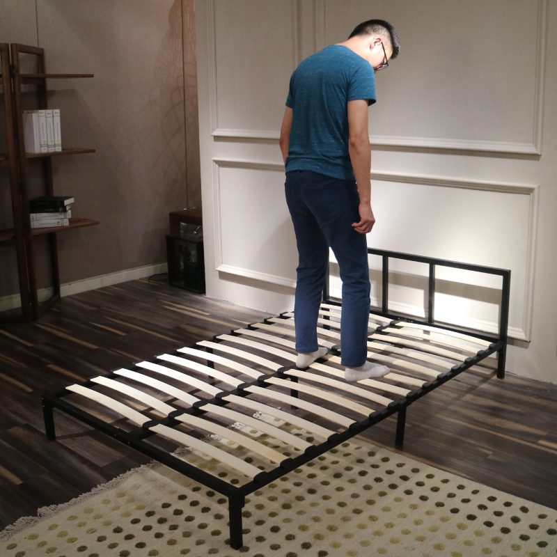 铁艺床1.5米双人铁架床单人小户型1.2简约现代宿舍简易出租房床架