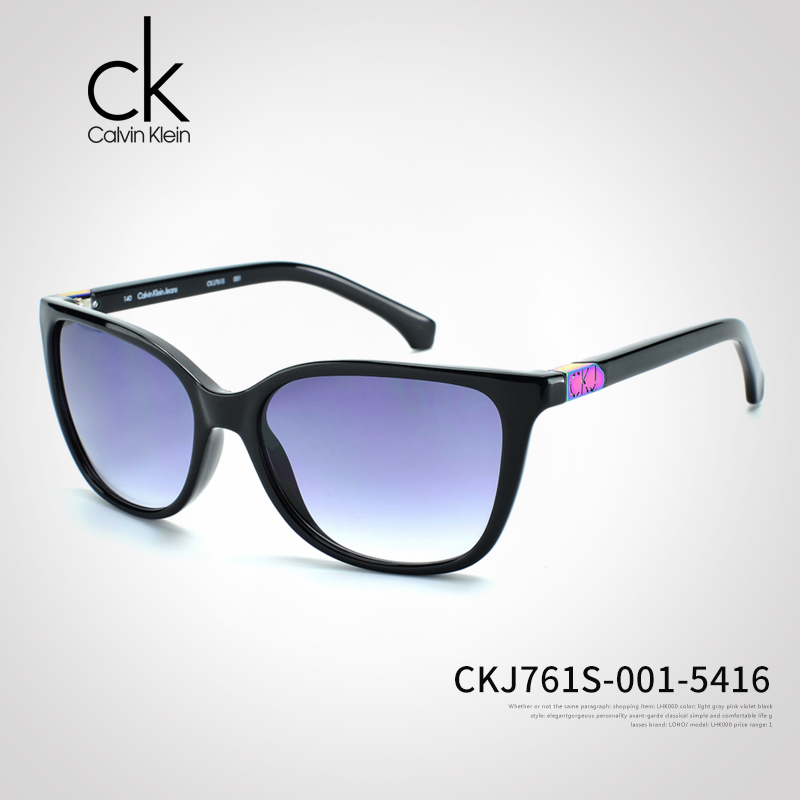 CK眼镜女 墨镜 CKJ761S 卡尔文克莱恩太阳镜  潮个性前卫新款彩膜