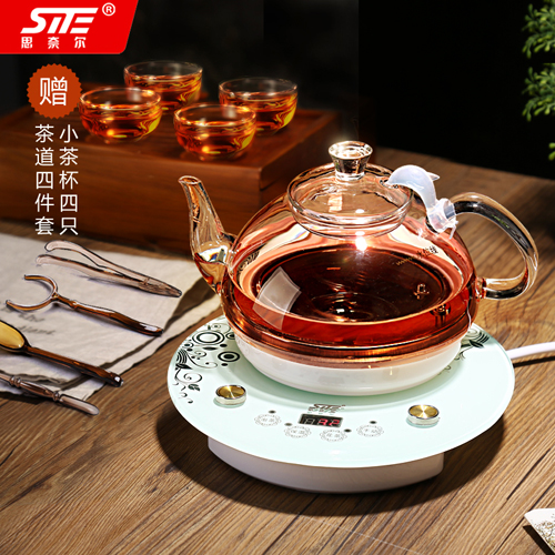 SITE/思奈尔 BL08-10玻璃电热水壶烧水壶家用煮茶器煮水壶不锈钢