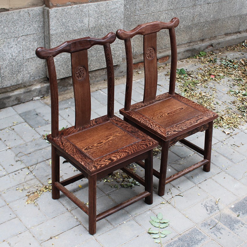 鸡翅木椅子红木官帽椅实木儿童小椅子茶几椅子实木家具靠背凳包邮
