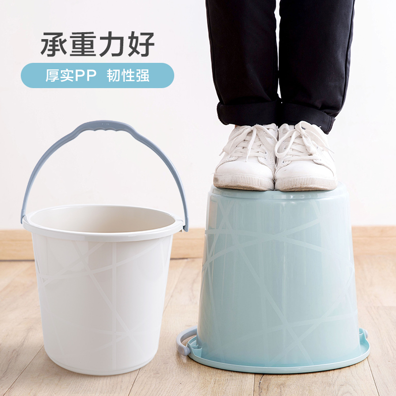 塑料手提水桶家用加厚大号桶洗拖把桶洗澡塑料桶储水小圆桶洗衣桶