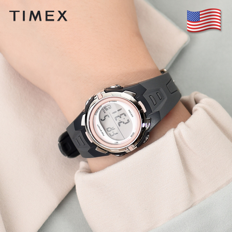 美国天美时Timex手表多功能防水石英手表男女电子计时手表T5K360