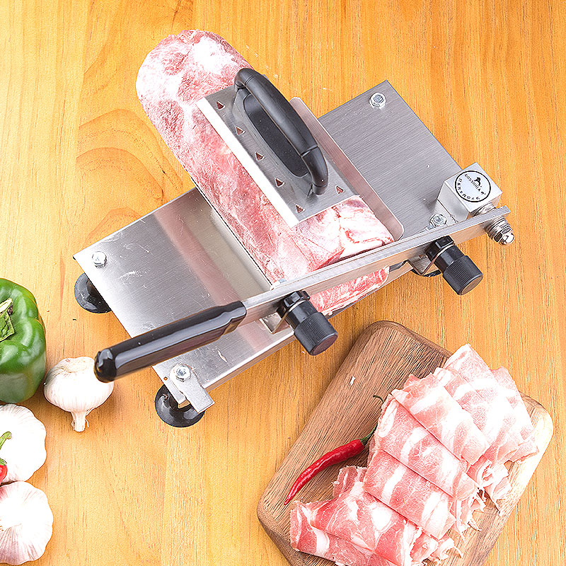 家用切肉片机涮火锅爆牛肉羊肉卷切片机手动肥牛刨肉机小型不锈钢