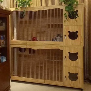猫笼别墅实木图片
