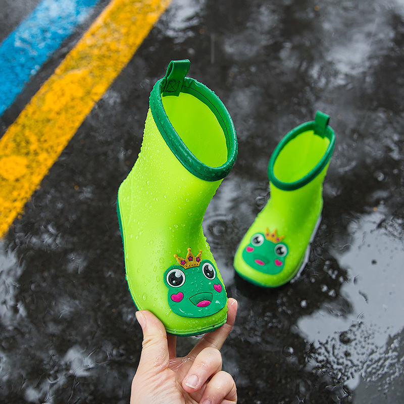 儿童雨鞋男童1-3岁雨靴小孩宝宝雨衣雨鞋套装防滑中小童水鞋幼儿2