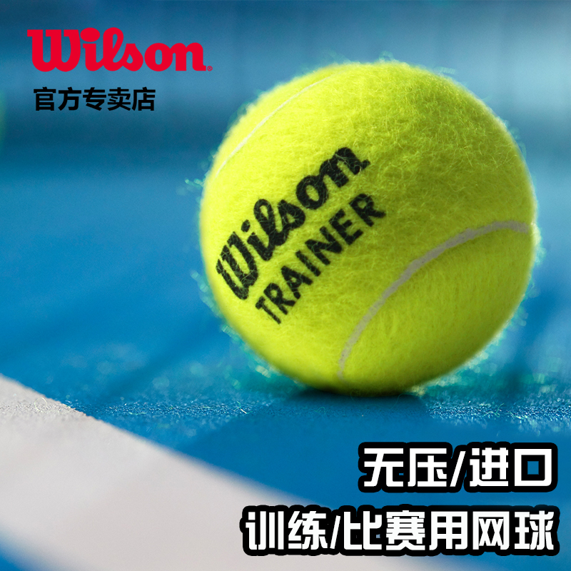 Wilson训练网球单人练习弹性耐磨耐打球威尔逊比赛网球正品T13600