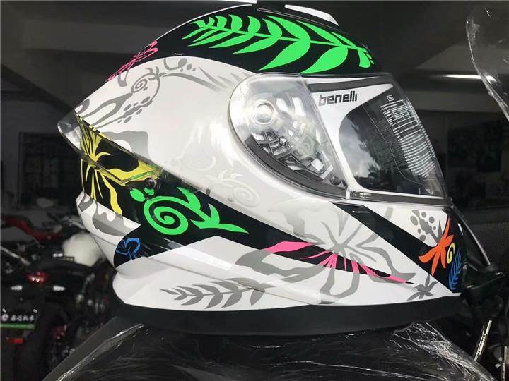 摩托车头盔benelli racing日月罗拉纪念盔贝纳利头盔四季安全头盔