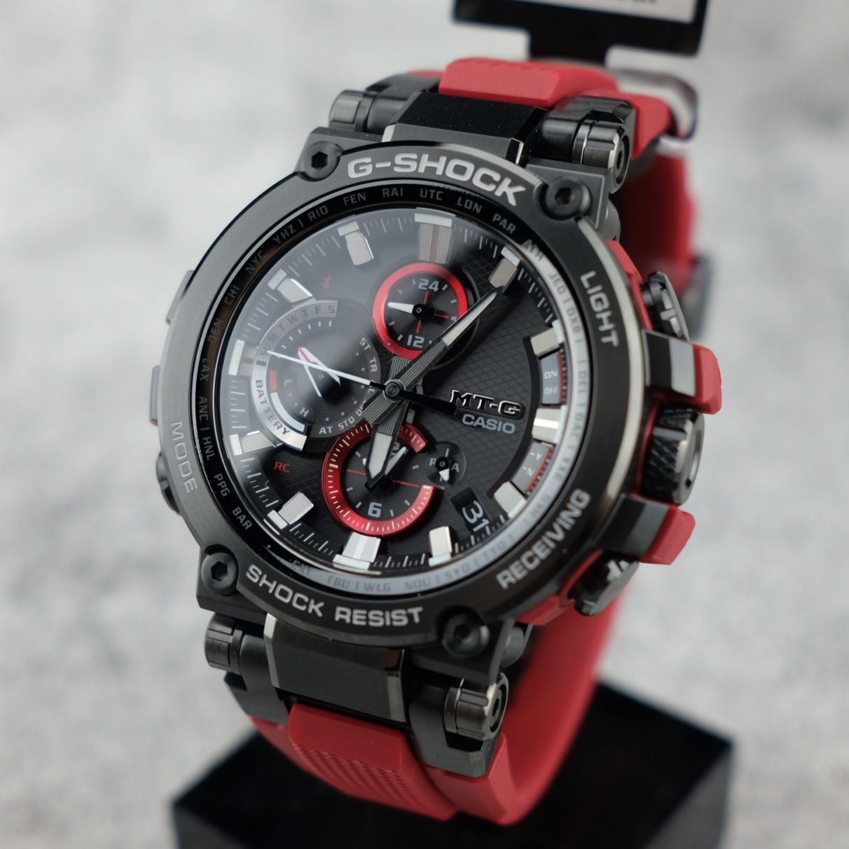 卡西欧G-Shock光动能蓝牙运动手表男 MTG-B1000-1A/1A4/B1000B-1A