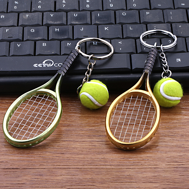 创意纪念品网球拍个性网球迷你袖珍版挂件情侣男女背包吊坠钥匙扣