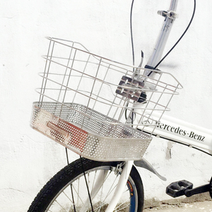 不锈钢自行车车筐图片