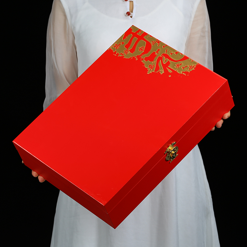 铁观音浓香型1725高档礼盒装红色茶叶礼盒包装礼品茶元旦节送礼