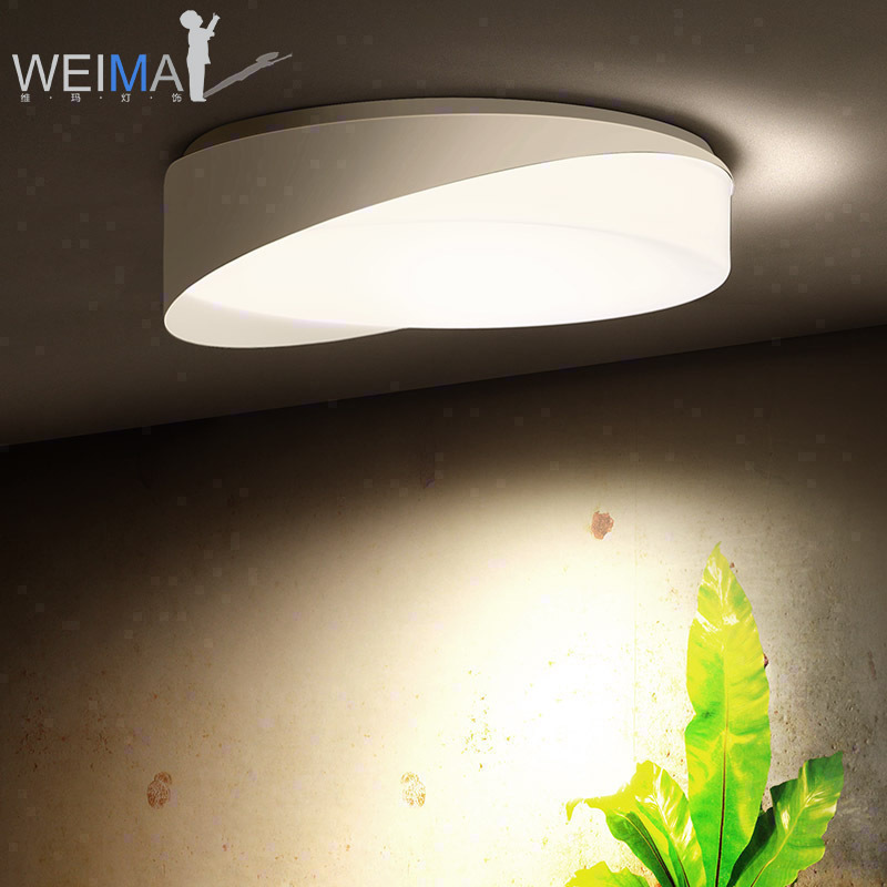 维玛 圆形客厅灯具创意LED吸顶灯现代简约亚克力房间灯卧室灯饰