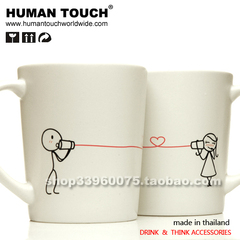 HUMAN TOUCH正品-情侣对杯子马克杯陶瓷 情人诞节礼物 创意68一个