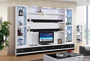 包邮3米黑白配电视组合酒柜/背景墙柜钢琴烤漆板式拼接影视客厅柜