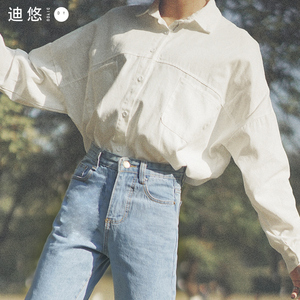 2018春装新款白衬衫女装韩范长袖学院风宽松韩版百搭学生上衣衬衣女式衬衫