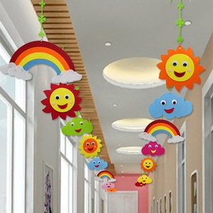 幼儿园环境装饰吊饰图片