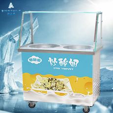 炒冰机冰之乐商用小型插电双锅泰卷炒水果冰淇淋卷机炒酸奶机器