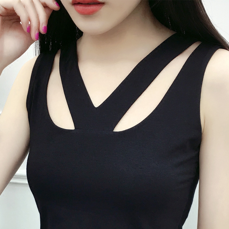 俏伊兰 新款棉内搭打底背心女吊带春夏百搭外穿大码宽松显瘦上衣女士背心