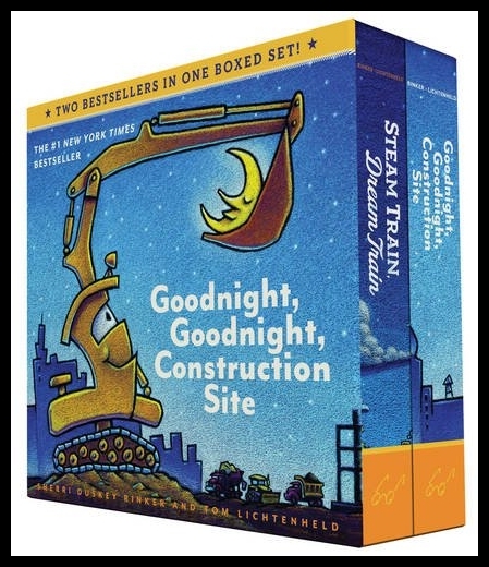 Goodnight, Goodnight, Construction Site and Steam 《晚安,工地上的车》《火车狂欢梦》套装 英文原版