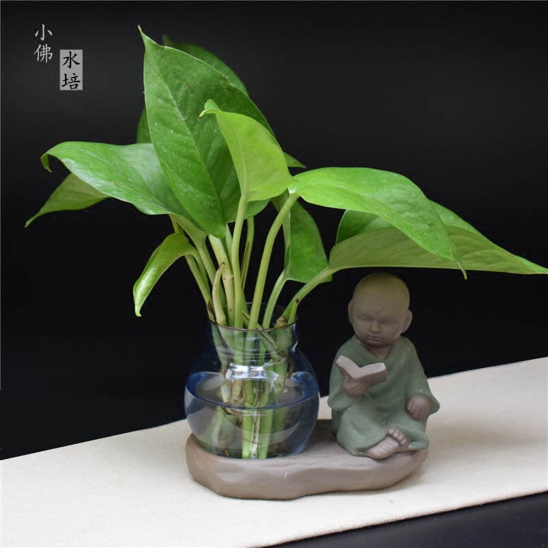 创意客厅摆件小花器家居装饰品水培花插花瓶陶瓷玻璃水培花瓶装饰品