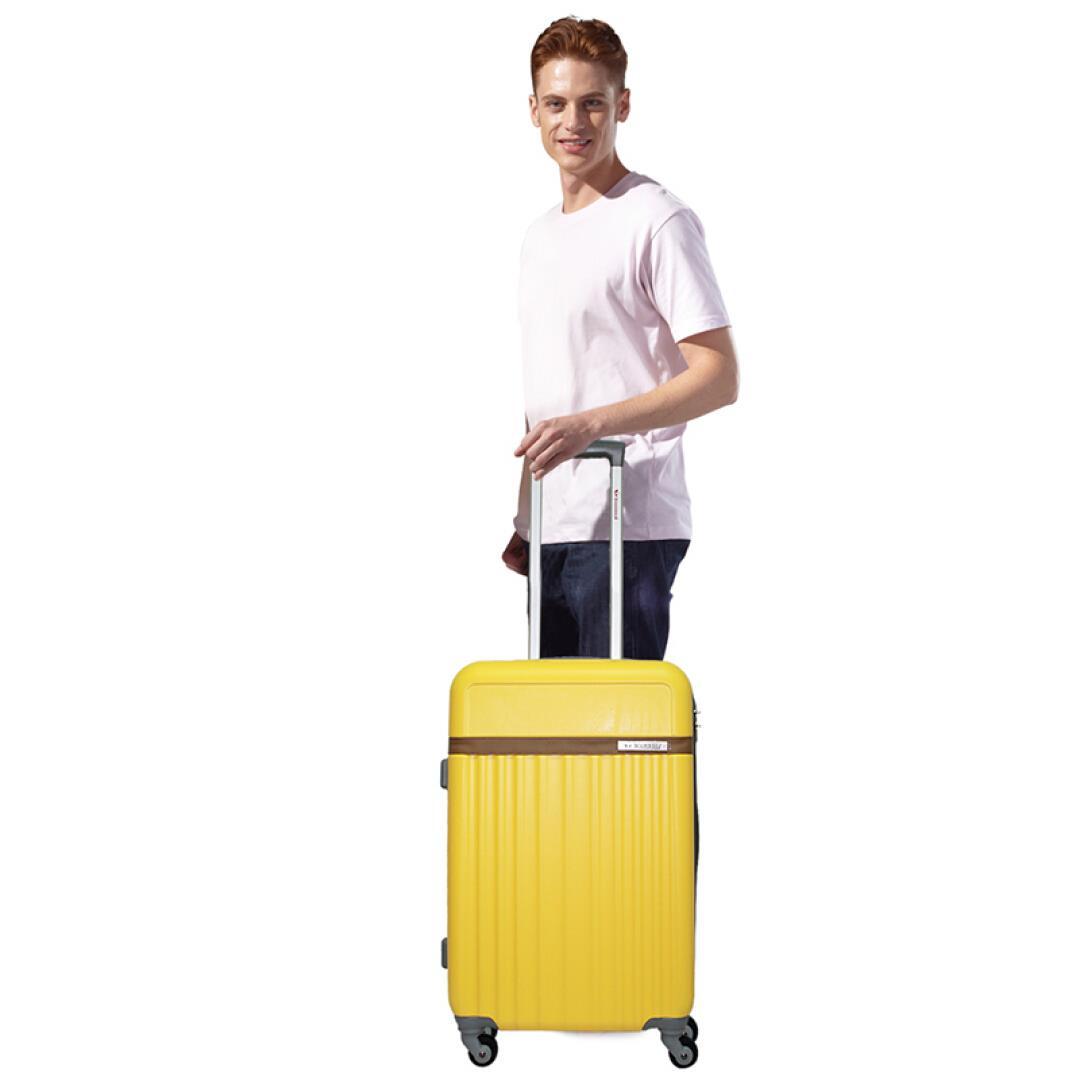泊客行者Blomberg简约时尚拉杆箱24英寸ABS材质851黄色