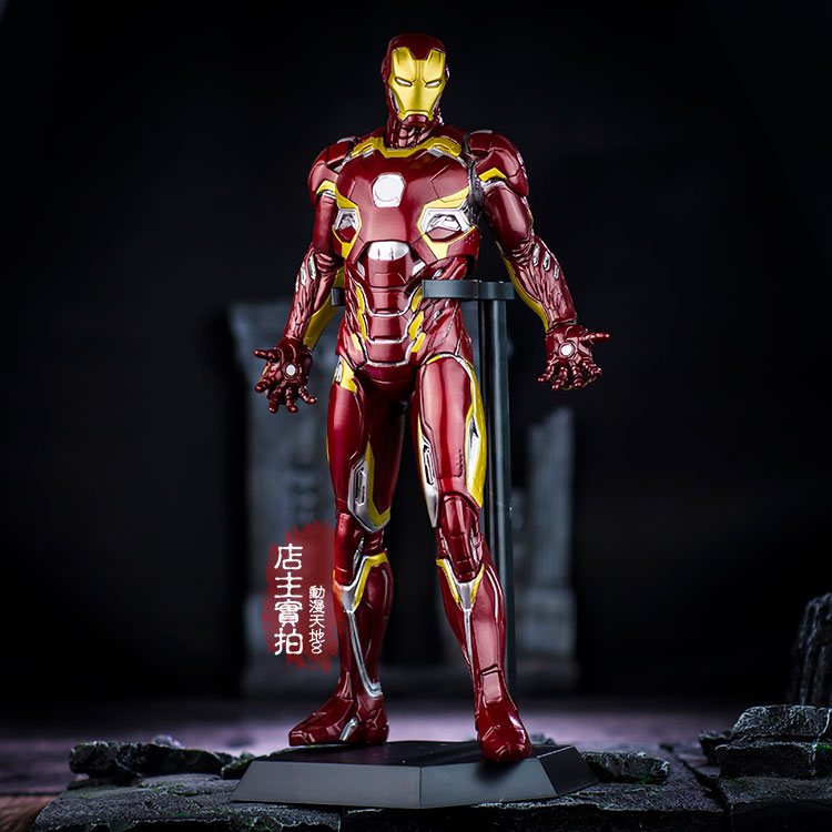 美国队长3内战 mark45钢铁侠手办iron man摆件人偶模型玩具送礼品