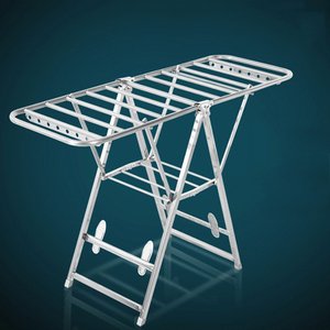 阳台加粗晾室内折叠晒衣架移动卧室挂架衣架被子置地晒衣架升降