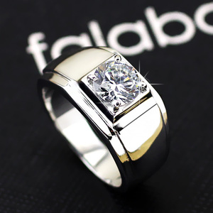  span class=h>钻戒 /span>韩版潮不褪色钛钢指环男 铂金结婚刻字戒指