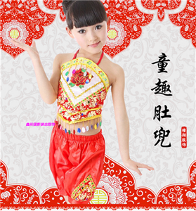 儿童新款花瓣裙演出服桃花朵朵开舞蹈服装少儿