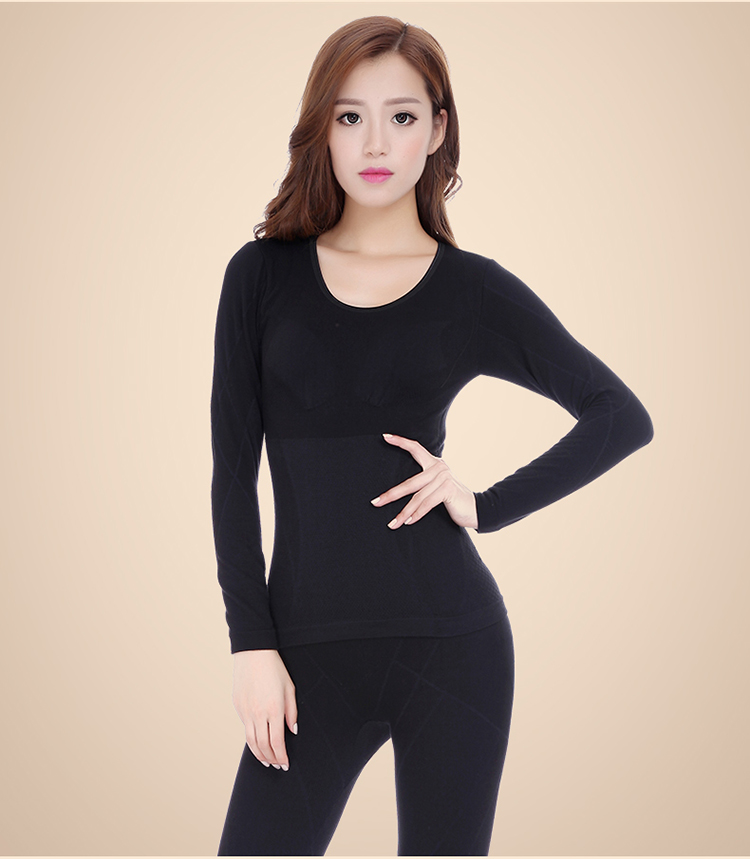 正品婷美保暖内衣女塑身美体套装女秋衣秋裤冬加厚纯棉瘦身保暖衣