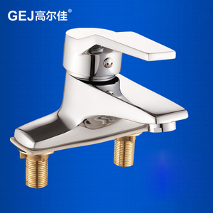 特价单把双孔龙头 全铜冷热 span class=h>面盆 /span>台盆水龙头