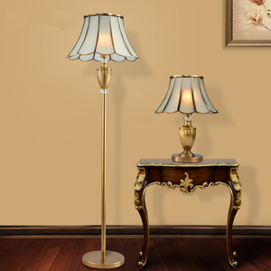 全铜欧式落地灯图片