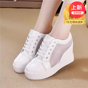 【帆布鞋女夏内增高透气图片】帆布鞋女夏内增