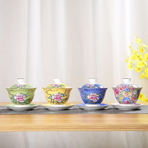 【三炮台盖碗茶具300价格】最新三炮台盖碗茶