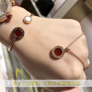 Bvlgari\/宝格丽蛇头玫瑰金手镯S号配件全