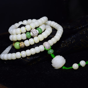 莲花佛珠项链图片