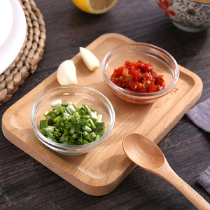 创意透明玻璃调味碟家用餐具料理碟酱油调料小吃碟小碟子日式菜碟