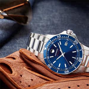 美国代购正品movado span class=h>摩凡陀 /span>800绿水鬼夜光男 