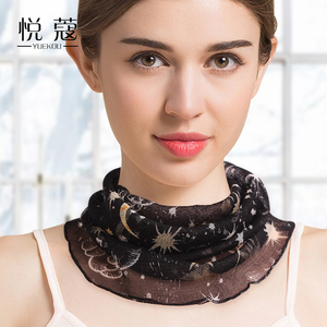 悦蔻新品真丝围脖小 span class=h>丝巾 /span>春夏 span class=h>套