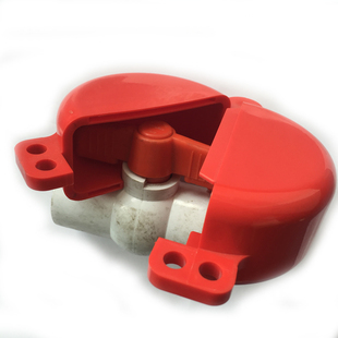 贝迪 塑料手柄管道球阀锁3/4英寸球阀适用安全阀门锁具