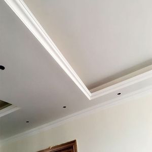 新款纯白广州s机制线直角石膏线吊顶线北欧装饰线成都免费安装