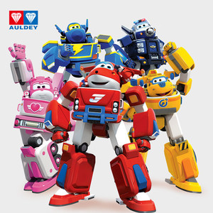 奥迪双钻新超级飞侠玩具机器人套装全套乐迪小