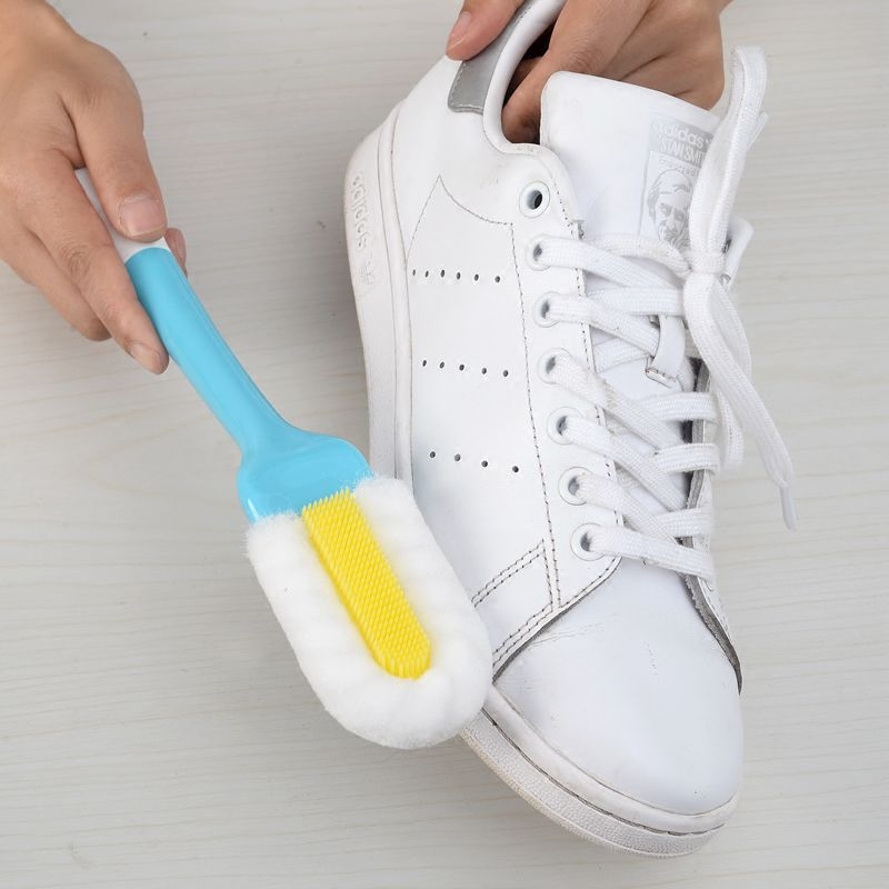 日本LEC软毛鞋刷不伤鞋去污家用鞋刷子清洁多功能长柄洗鞋专用刷
