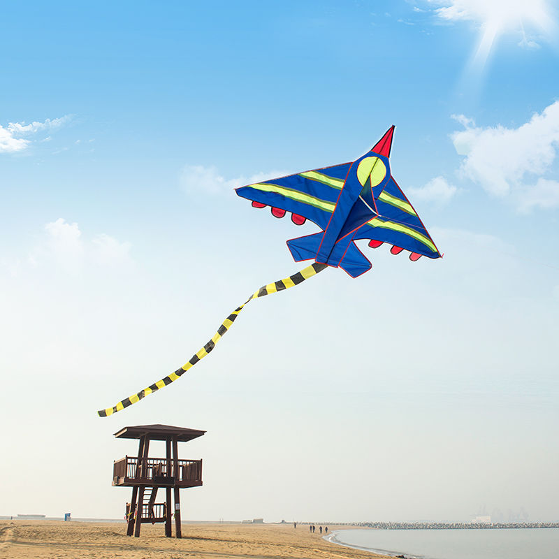 飞机风筝带线轮套装 潍坊小卡通儿童初学者大型成人微风易飞新款